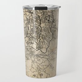 Jerusalem israel vintage map Travel Mug