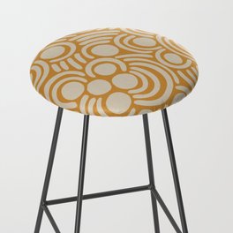 Neutral Abstract Pattern #3 Bar Stool