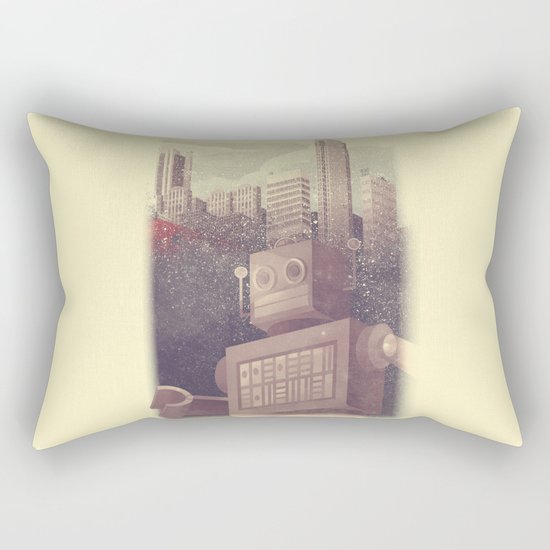 A City Snow-Bot Rectangular Pillow