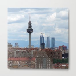 Spain Photography - The Famous Tower In Madrid Metal Print