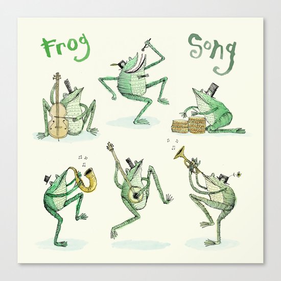 'Frog Song' Canvas Print
