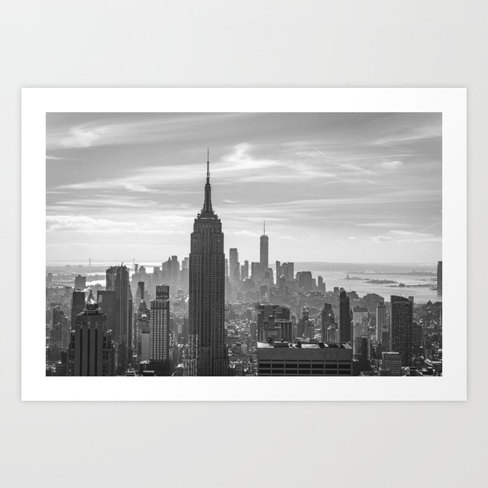 New York City Black and White Art Print