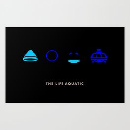 The Life Aquatic, Four Icon Challenge Art Print