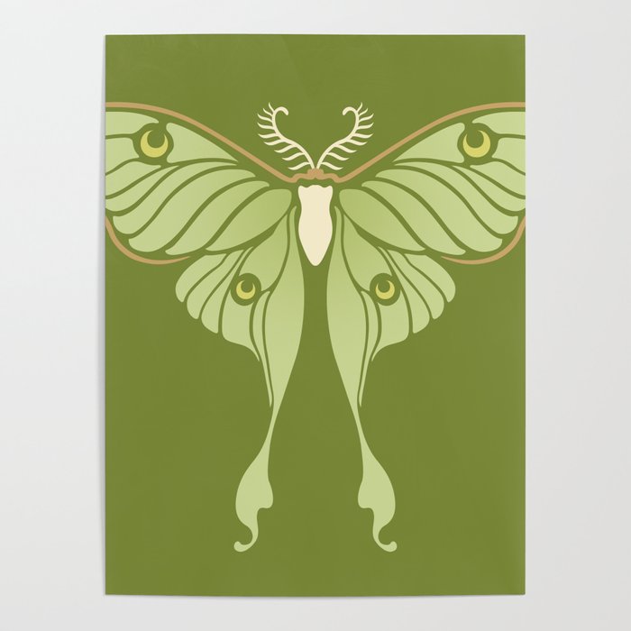 Luna Moth Poster
