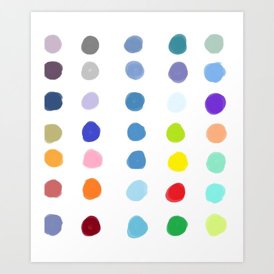 Color Palette Art Print