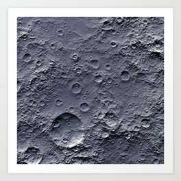 Moon Surface Art Print
