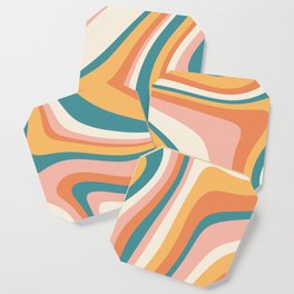 Abstract Wavy Stripes LXIII Coaster