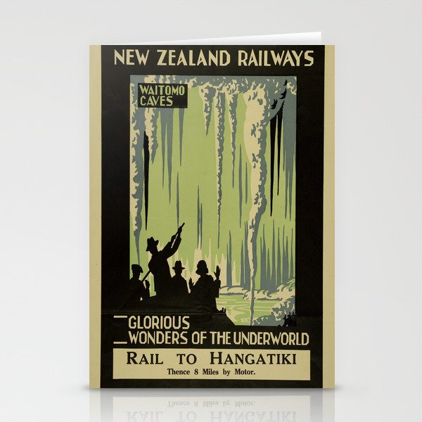 Vintage poster - Waitomo Caves Stationery Cards