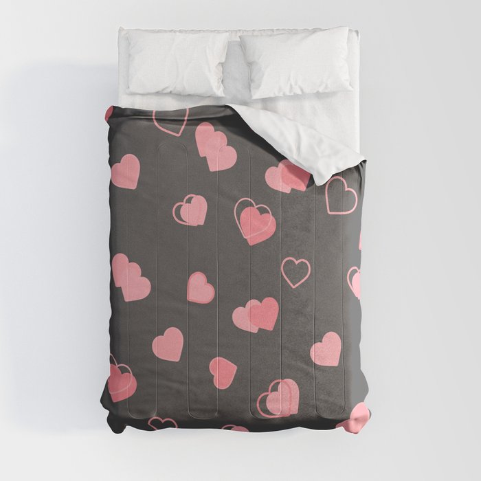 Lovely Hearts Pattern Comforter