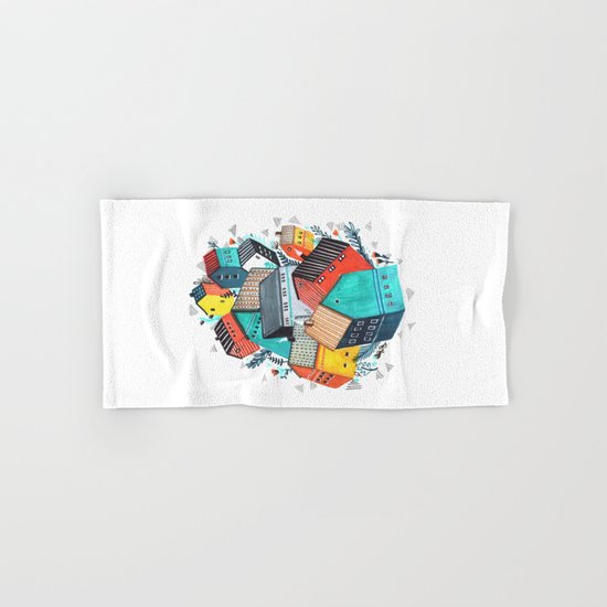 Tumble Town Hand & Bath Towel