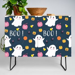 Two Little Halloween Ghosts  Credenza