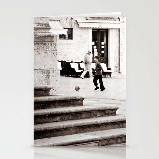 Soccer in the Square Stationery Cards