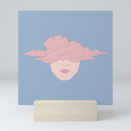 HEAD IN CLOUD Mini Art Print