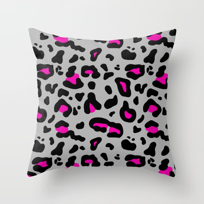 Pink and clearance gray throw pillows