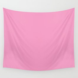 Pastel Magenta Purple Solid Color Popular Hues Patternless Shades of Magenta Collection Hex #f49ac2 Wall Tapestry