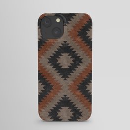 aztec neutrals - inkwell & taupe iPhone Case