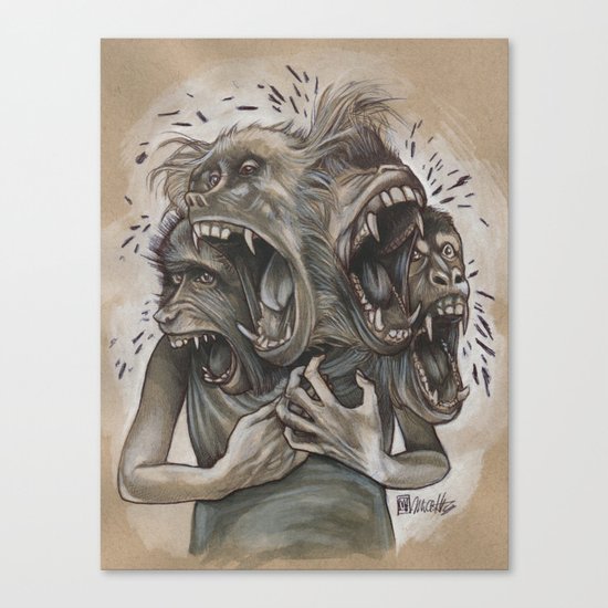 One Screaming Monkey at a Time Canvas Print