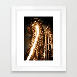 Tenor Saxophone - MIDQ01 Framed Art Print