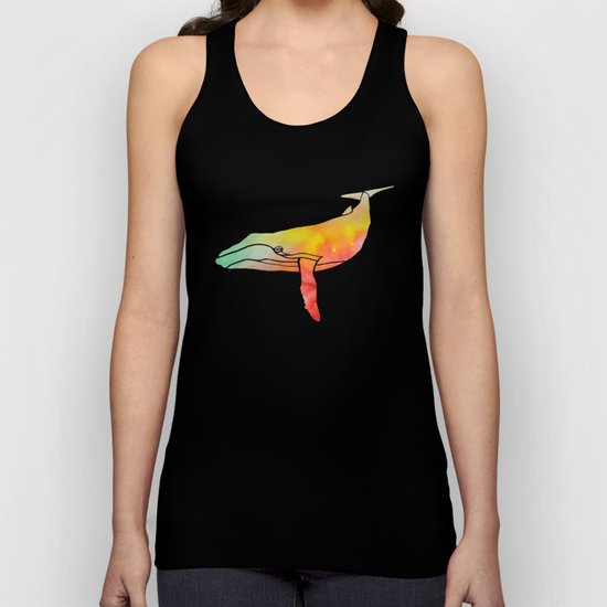Watercolor Whale Unisex Tank Top