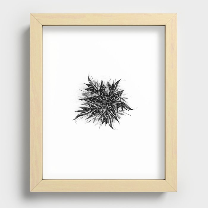 GR1N-FL0W3R (Grin Flower) Recessed Framed Print