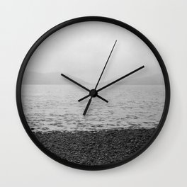 Mountains and the sea Wall Clock
