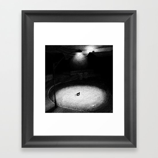 Black Cat Framed Art Print