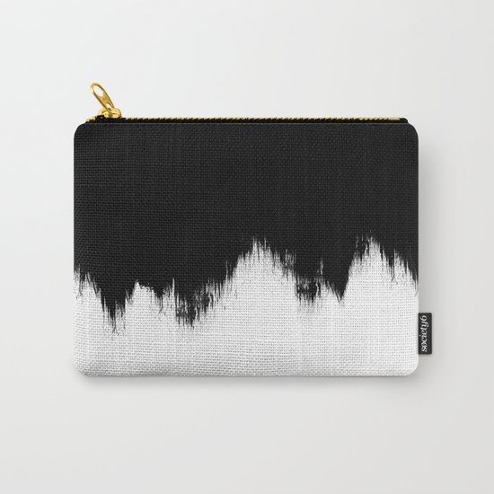 Black And White Abstract Art Carry-All Pouch