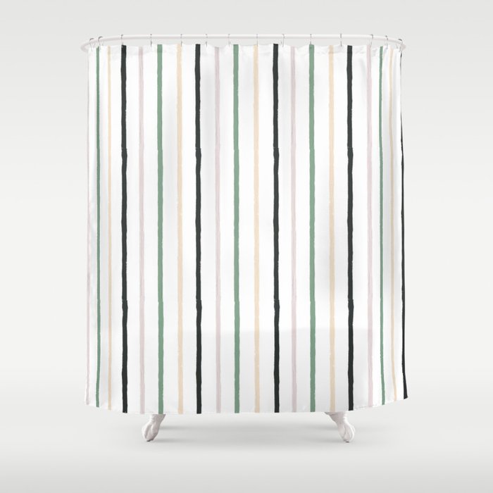 Blush tones abstract modern geometrical  pattern Shower Curtain