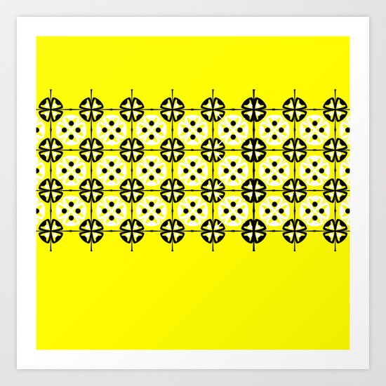 Yellow Fru Fru Art Print