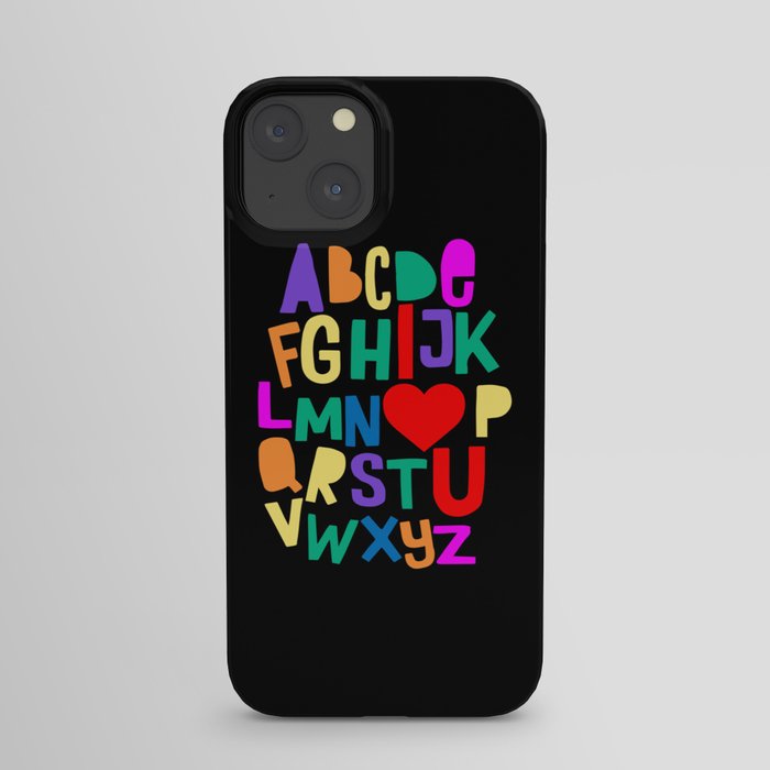 Alphabet Abc I Love You Girls Boys iPhone Case