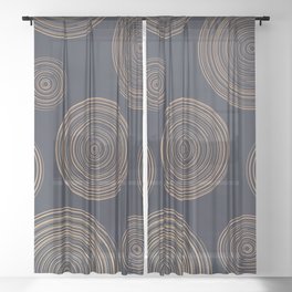 Mid Century Modern 92 Sheer Curtain
