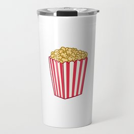 Funny and Cute Cartoon Popcorn design Travel Mug