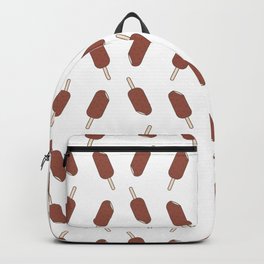 Seamless pattern ice cream on a stick in glaze Backpack