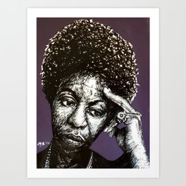 Nina Simone #1 (Aunt Sarah) Art Print