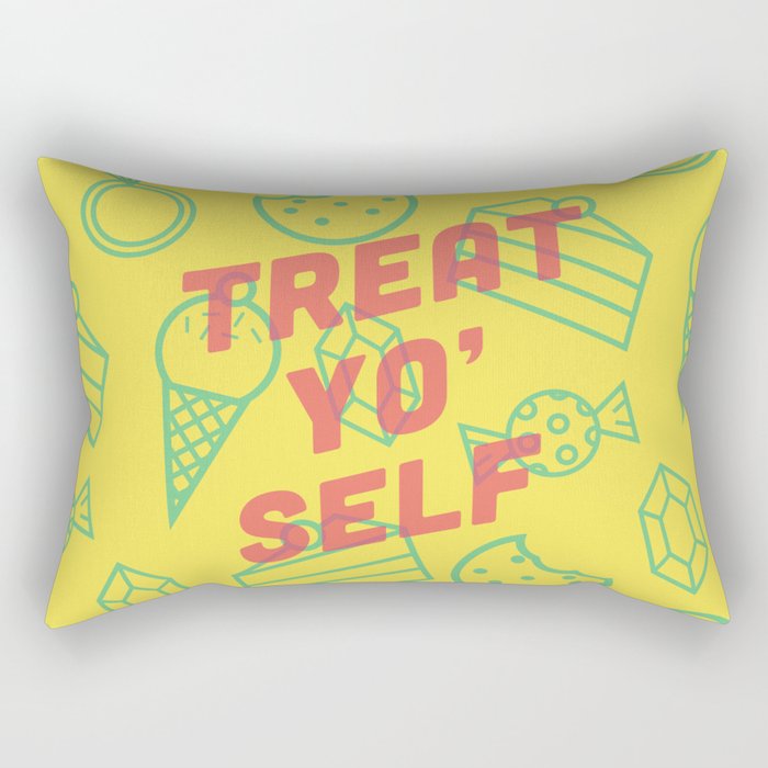 Treat Yo' Self Rectangular Pillow