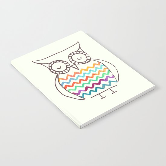 Chevron Owl Notebook