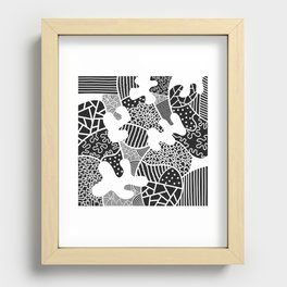 Geometrical pattern maximalist 8 Recessed Framed Print