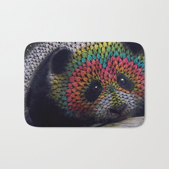 Rainbow Panda Bath Mat