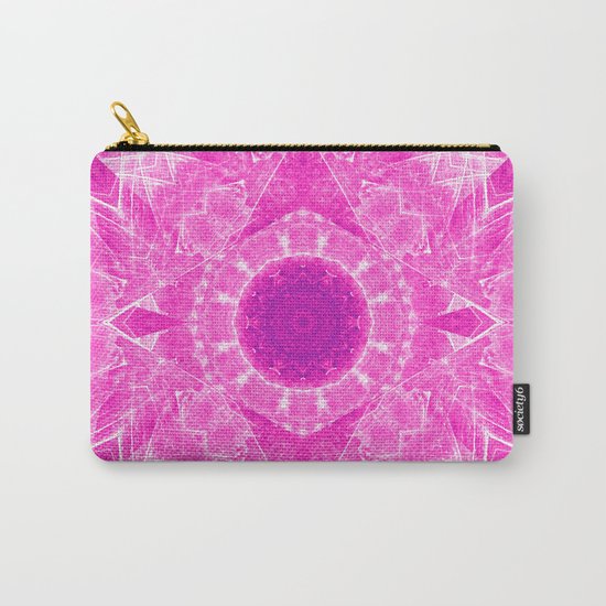 Vibrant pink kaleidoscope Carry-All Pouch