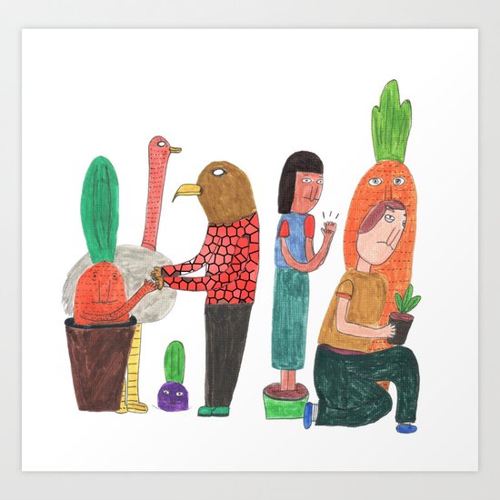 In the wild. Art Print