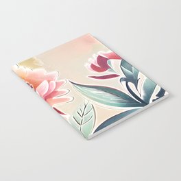 Flowers at sunset Notebook