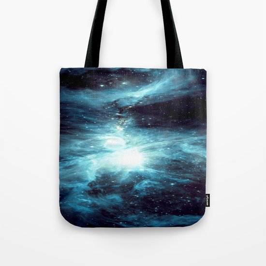 Orion Nebula Teal Tote Bag