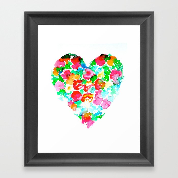 Floral Heart#3  Framed Art Print