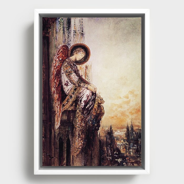 “Angel Traveller” by Gustave Moreau Framed Canvas
