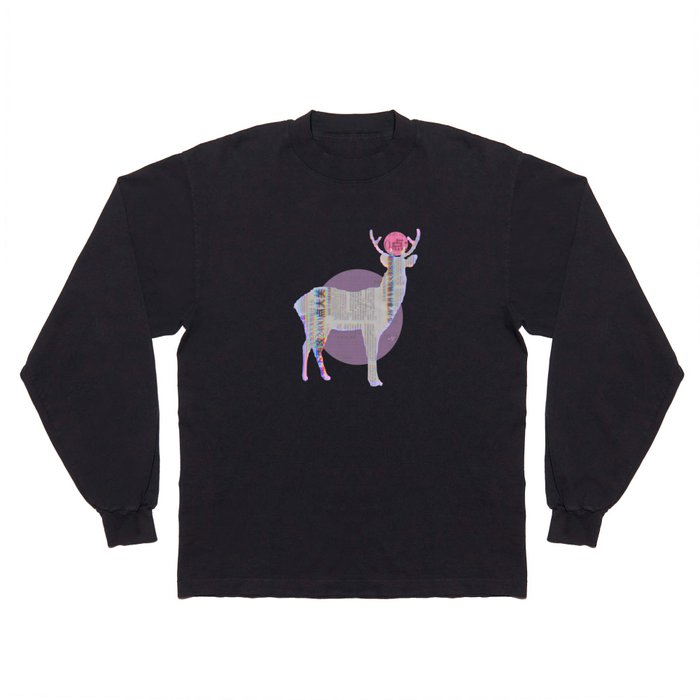 Deer China Collage Long Sleeve T Shirt