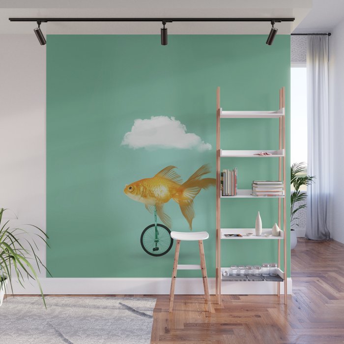 unicyle goldfish III Wall Mural