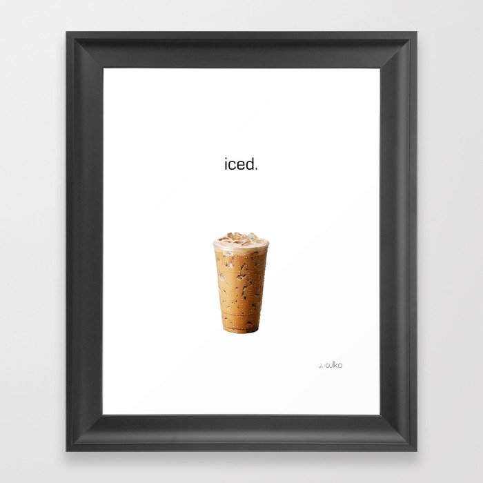 Iced. Framed Art Print