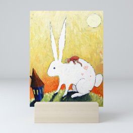 A Soft Friend Bunnies Easter Day Mini Art Print