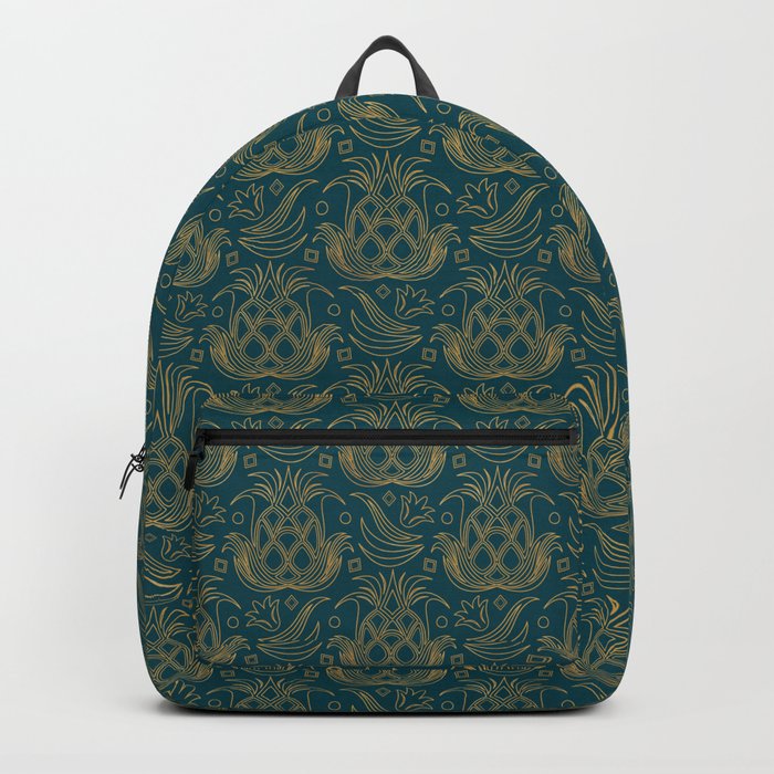 Luxe Pineapple // Teal Backpack