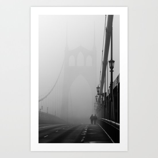 Gothic Bridge Art Print